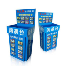 Recycler Paper Book Display Dumpbins Carton Display Stands